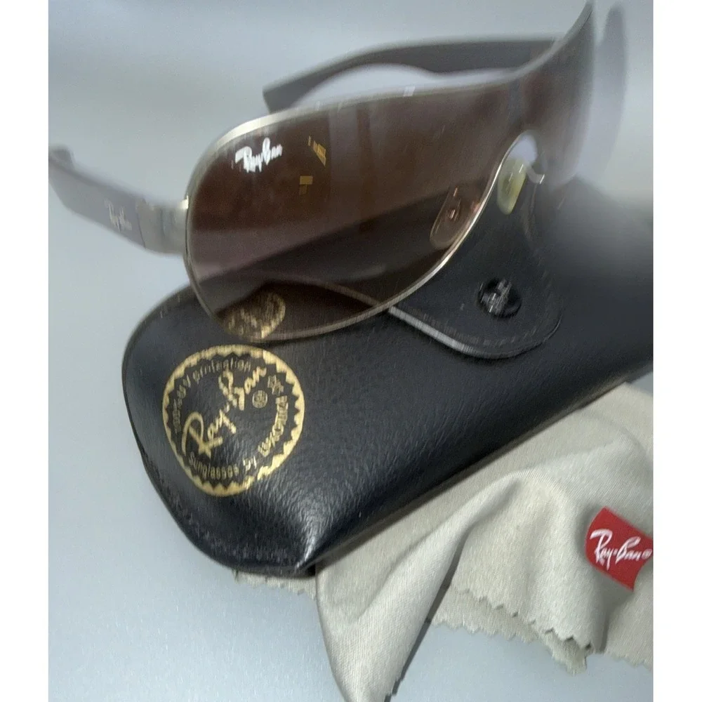 RAY-BAN Authentic Sunglasses RB 3471 Matte Gunmetal  Gradient Lens & Case/Cloth
